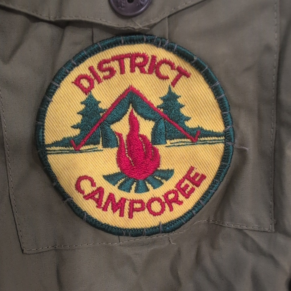 VTG Boys Scouts of America Official Shirt District Camporee Patch Scout Uniform - Picture 2 of 6